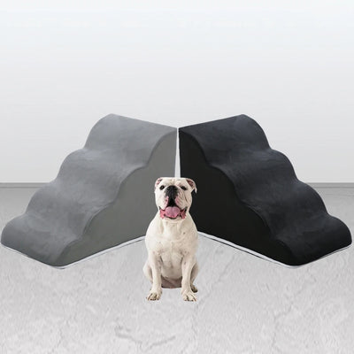Ramp for Dog Pet Ladder 2 3 4 Steps Stairs Cat Dog Ramp Sofa Bed Dog Ladder Non-slip Removable Pet Supplies Toys Ramp 