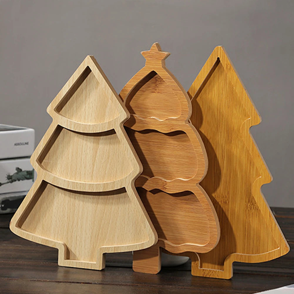 Christmas Tree Board Charcuterie Restaurant Dessert Board Christmas Tree Tray Plate for Food Appetizers Desserts Snacks Sushi 