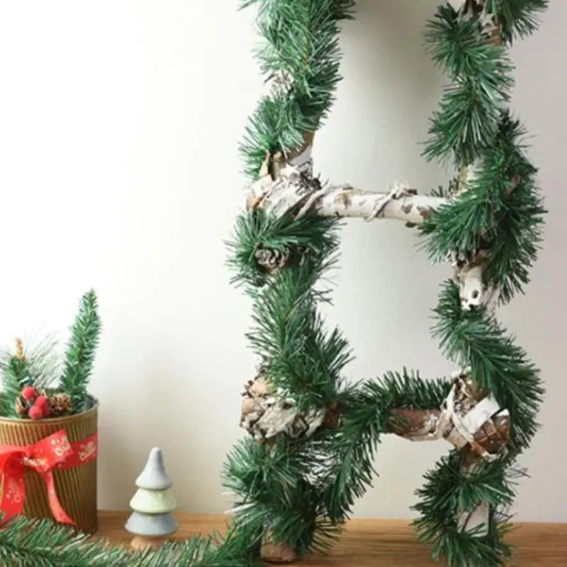 Christmas Rattan Garland Artificial Pine Needle PVC Garland  Wedding Party Decoration Supplies Christmas Decoration Supplies