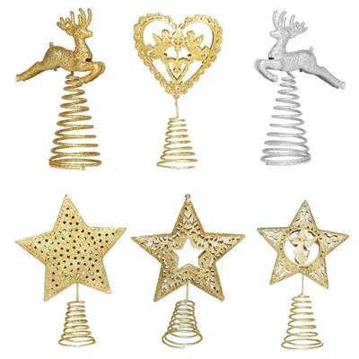 Christmas Tree Top Sparkle Star Hanging Decoration Ornament Treetop Topper Christmas Tree Decor Christmas Decorations for Home 