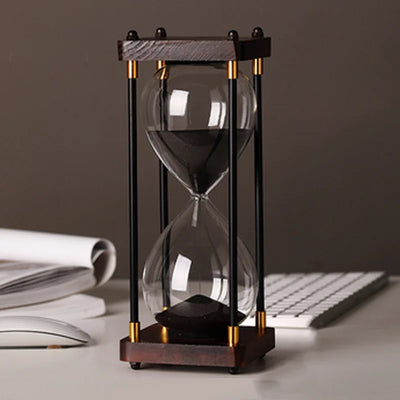 Retro Hourglass – 15/30/45/60 Minutes Timers, Luxury Gift for Study, Living Room, Office Decoration, Decompression Ornament 