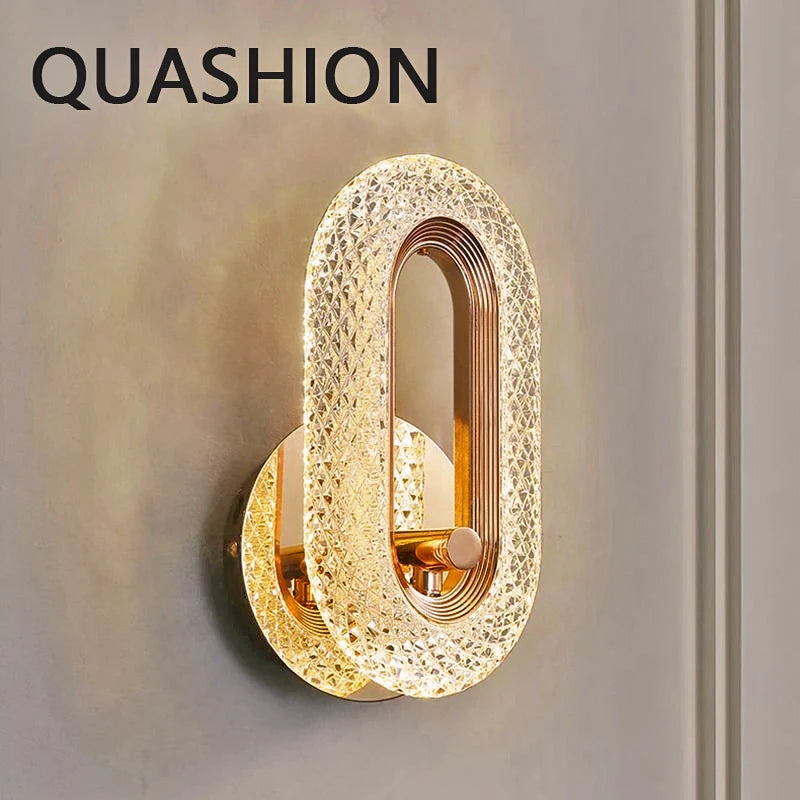 Nordic Wall Lamp - Luxury Internal Sconce, Bedroom Bedside Light, Home Decoration, Fashionable Indoor Living Room Aisle Light 