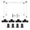 Outsunny 8PCS Pergola Kit, Pergola Brackets with 3-Way & 4-Way Corner Brackets for 4