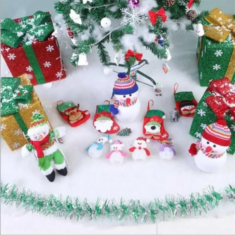 3PCS Christmas Simulation Snow Cotton Christmas snow arrangement decoration Thickened snow cotton artificial snow cover blanket