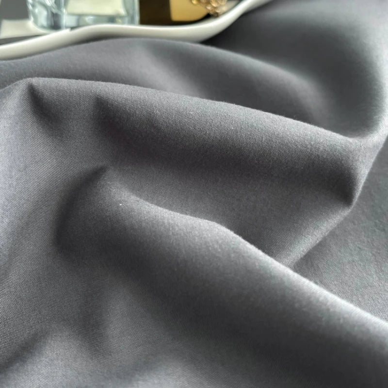 Nordic Luxury Egyptian Cotton Bedding Set - King, Queen, Double, Twin Sizes with Sheet, Duvet Cover, Pillowcases (1/2 People Bed Linens) 
