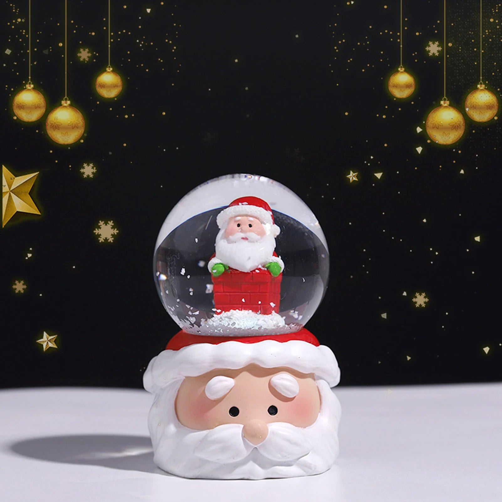 Christmas Crystal Ball Lighting Christmas Snow Globe Ornament Thanksgiving Christmas Gift Christmas Home Office Desk Decoration