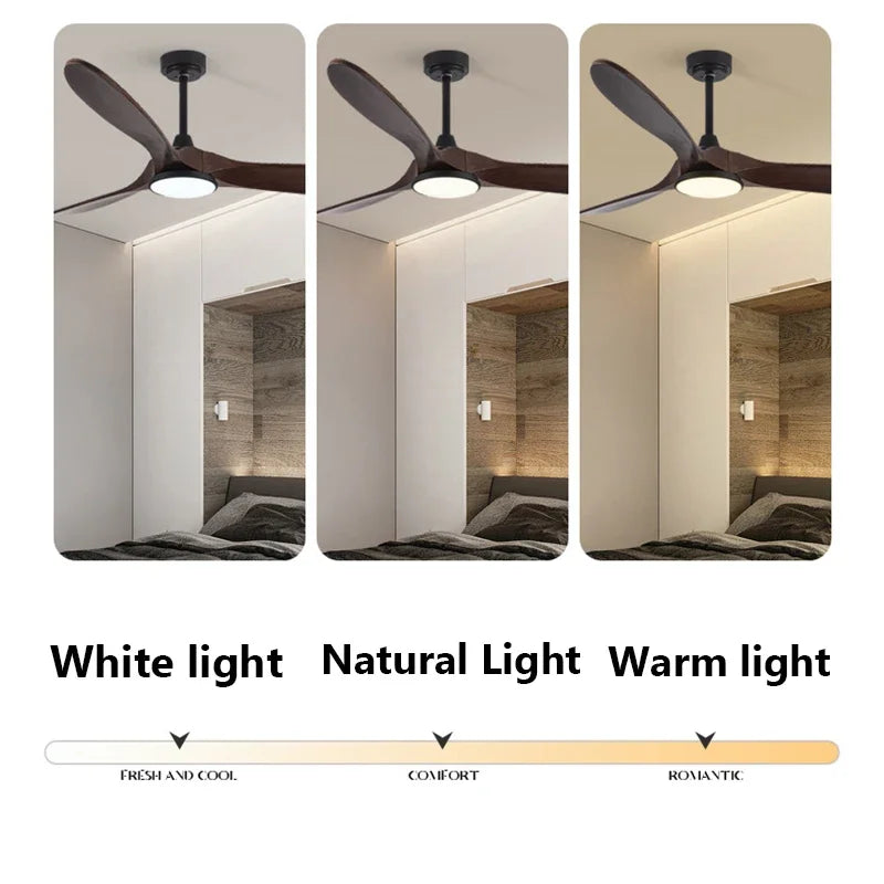 Low Floor Modern Ceiling Fan - 42-Inch DC Motor, Reversible Blades, Remote Control, No Light Fixture 