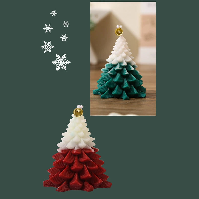 Bougie Decorative Soy Wax Atmosphere Fragrance Christmas Tree Candles Candlestick Accessoriesfor Home Decor Party Supplies Room