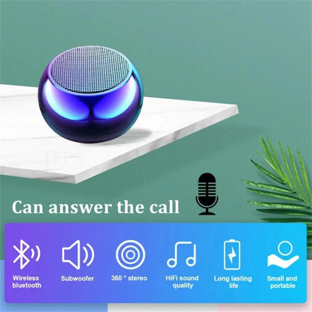 Portable Wireless Bluetooth Speaker – Small Steel Gun Metal with Heavy Subwoofer, Mini Speaker for Home & Office 