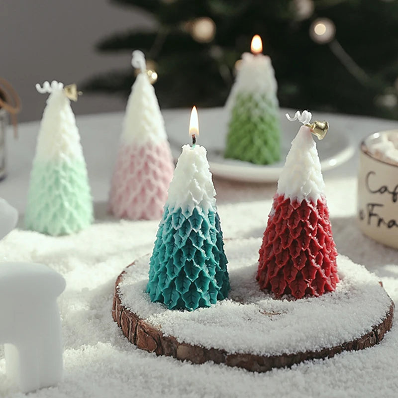 Christmas Tree Aromatherapy Candles Xmas Atmosphere Party Home Table Decorations Scented Candle Atmosphere Supplies