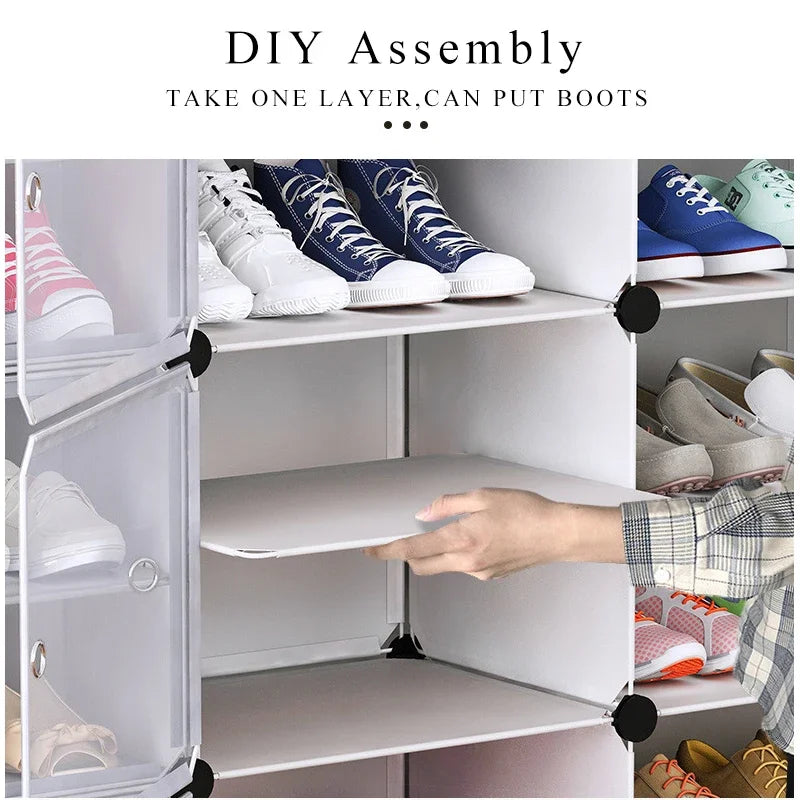 Multilayer Shoe Rack Space Saving Shoes Boots Organizer Closet shoe rack organizer