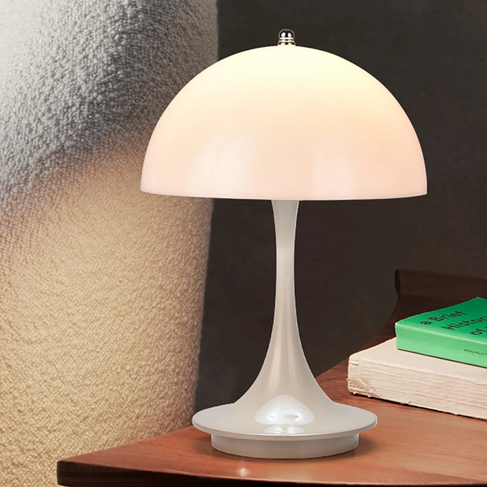 Colorful Transparent Lampshade Table Lamp – Bedroom Bedside LED Desk Light, Rechargeable Night Lamp, Restaurant Decorative Lamp