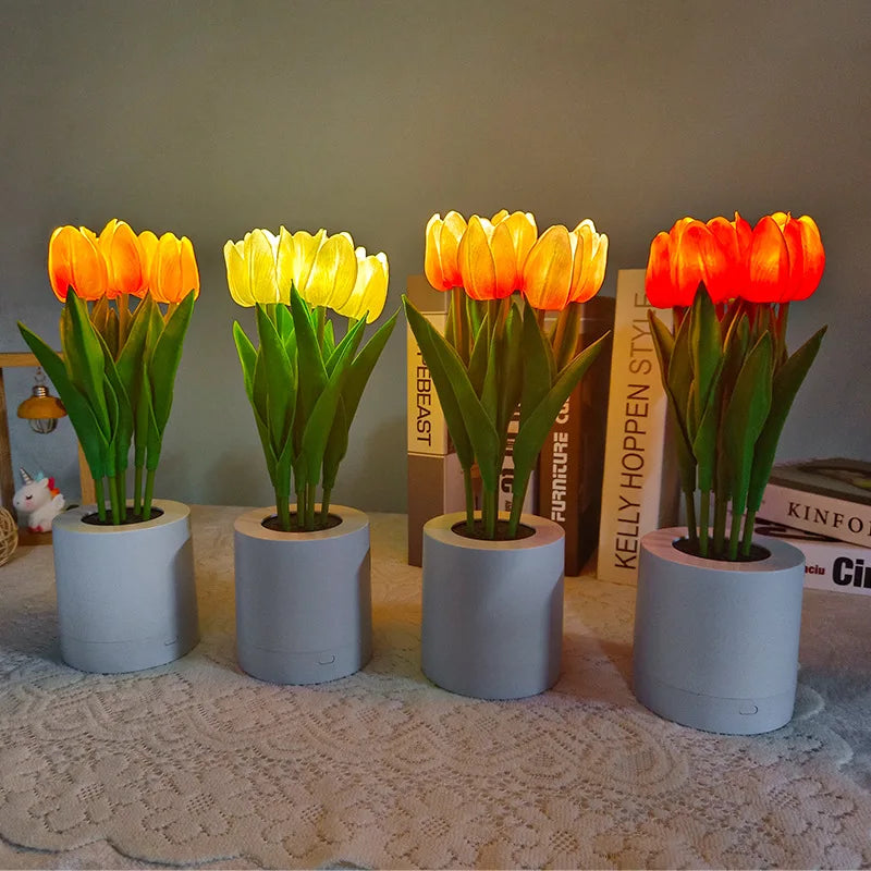 Artificial Sunflower LED Table Lamp – USB Rechargeable, Creative Desktop Decor Lamp, Bedroom Night Light, Gift for Kids and Girlfriend 