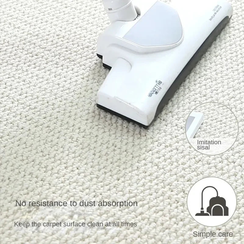 luxury Handmade Popular Simple Stitched Sisal Carpet Living Room Coffee Table Study Tea Restaurant Hemp Door Mat 