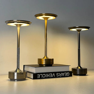 Rechargeable LED Table Lamp with Touch Switch - USB-C Charging Desk Lamp for Bedroom and Restaurant 