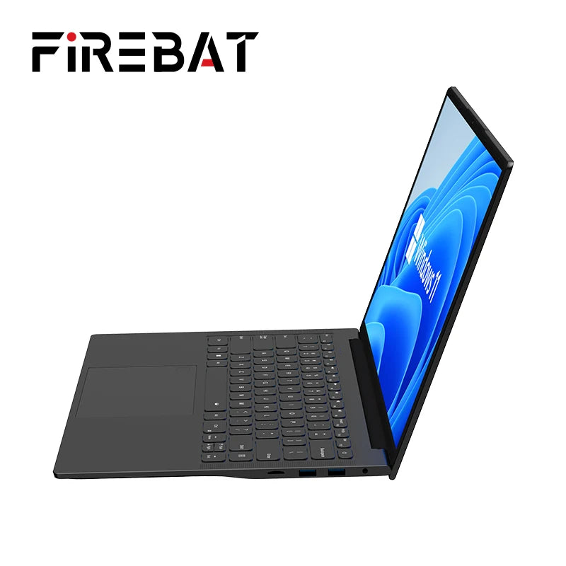 FIREBAT A16 16-Inch Ultra Slim Notebook with 100% sRGB, Intel N100/N5095, DDR4 16GB RAM, 1TB SSD, 1920x1200, Fingerprint Portable Laptop