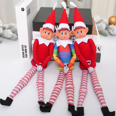 Christmas Elf Doll New Bookshelf Fairy Doll Christmas Doll Accessories Desk Ornaments Home Decorations 