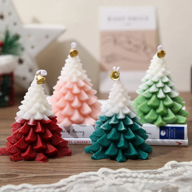 Bougie Decorative Soy Wax Atmosphere Fragrance Christmas Tree Candles Candlestick Accessoriesfor Home Decor Party Supplies Room