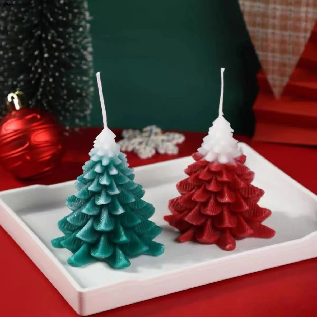 Creative Christmas Tree Atmosphere Decoration with Hand Gift DIY Handmade Christmas Aromatherapy Candles