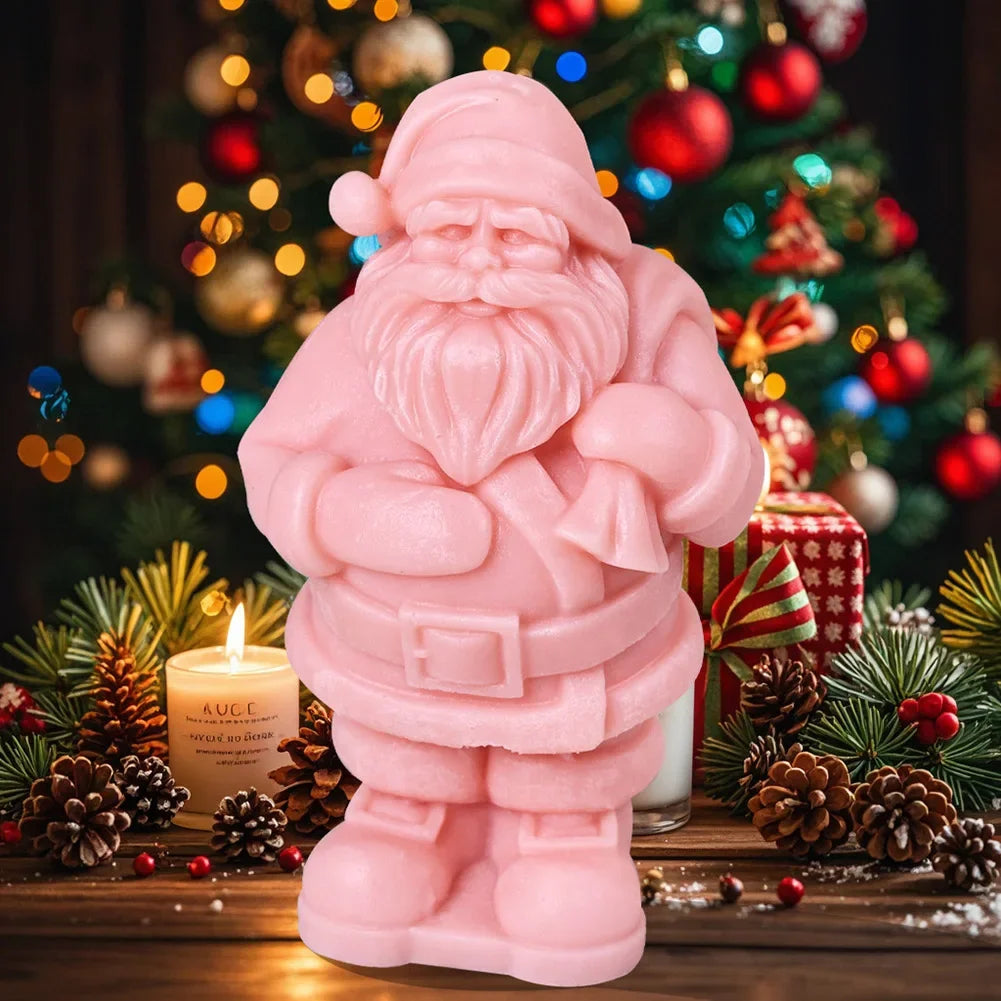 3D Santa Claus Silicone Candle Molds Table Ornament Christmas Party Decorating Supplies