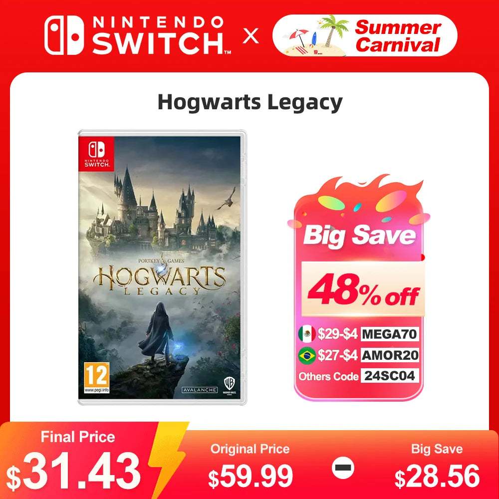 Hogwarts Legacy for Nintendo Switch - Official Physical Game Card, RPG Genre 