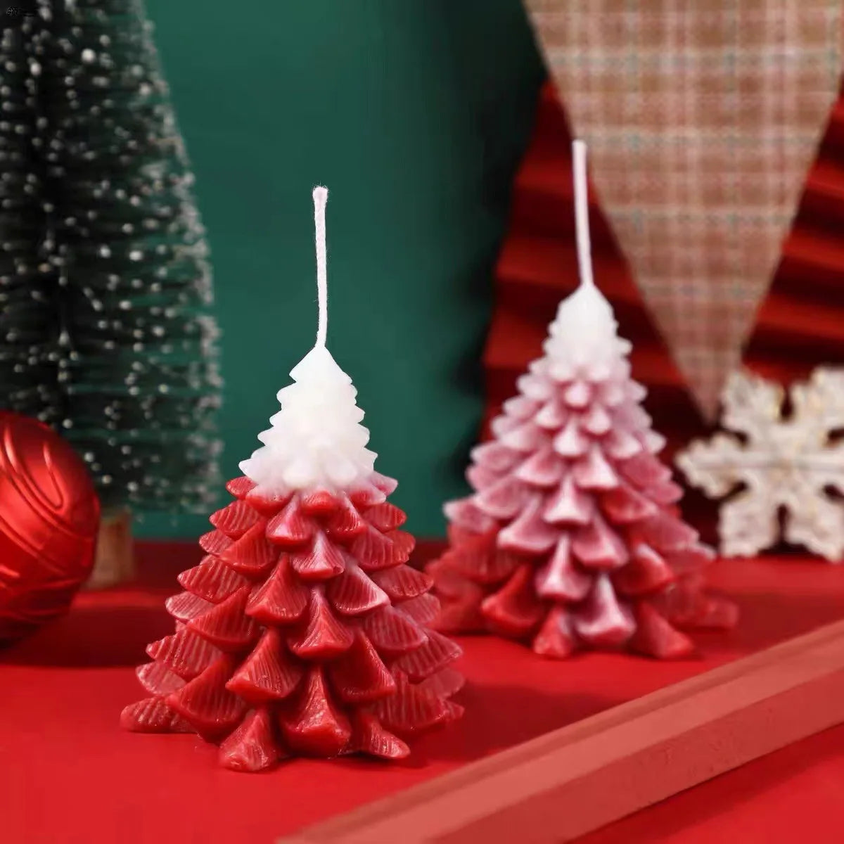 Creative Christmas Tree Atmosphere Decoration with Hand Gift DIY Handmade Christmas Aromatherapy Candles