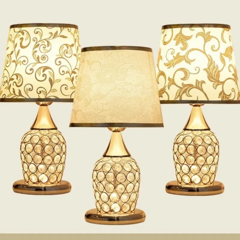 European-Style Crystal Table Lamp – Ins Simple Modern Design, Warm Romantic, Fashionable Creative Decorative Bedside Lamp