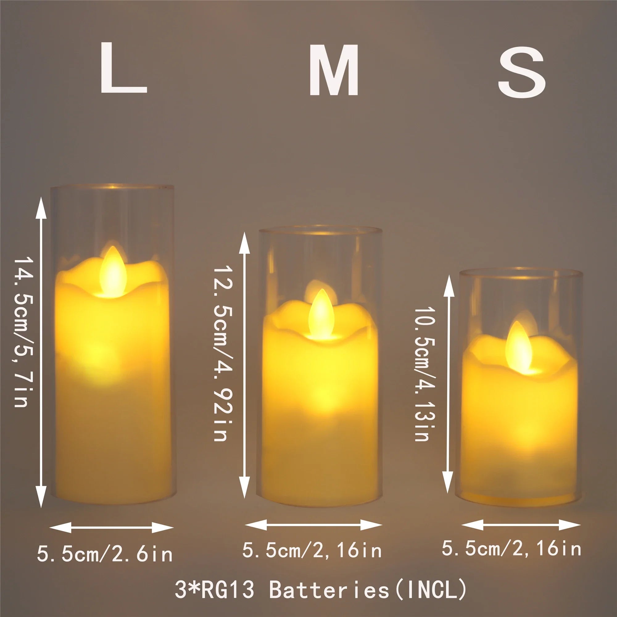 1-12Pc Acrylic Flameless Candle Swing Electronic Candles LED Light for Wedding Romantic Candle Lamp Party Christmas Home Decor