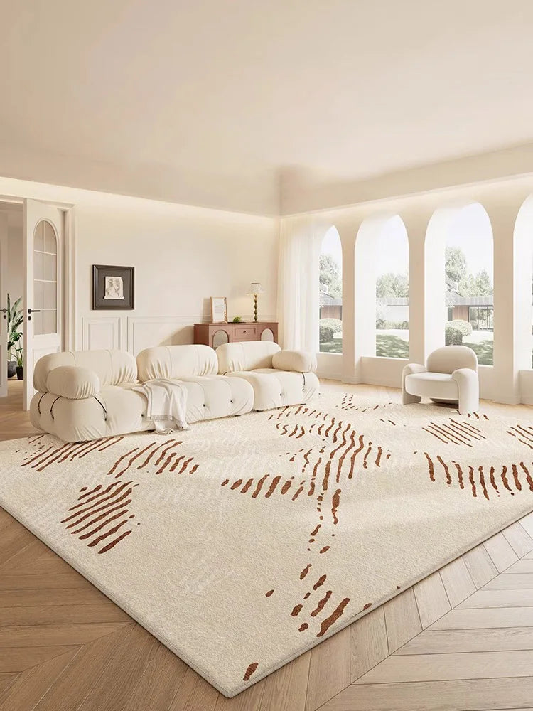 Cream Style Living Room Carpets Large Area Luxury Carpet Soft Comfortable Bedroom Bedside Rugs Cloakroom Decorative Carpet Ковер 
