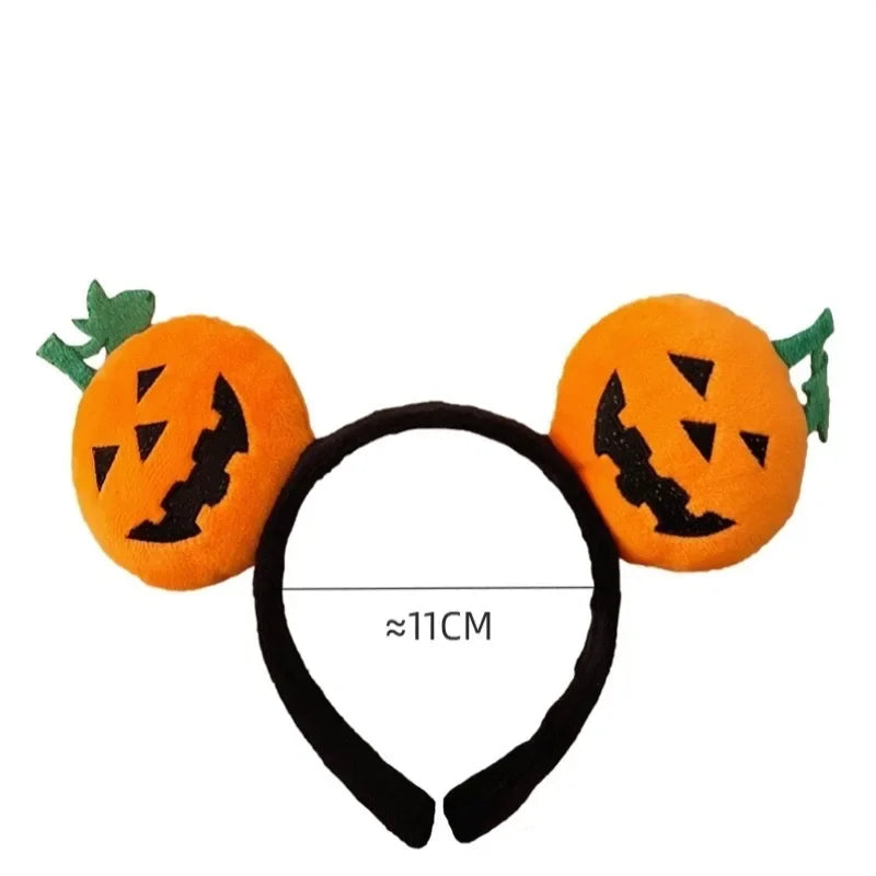 20PCS Halloween Spooky Pumpkin Hair Bands Quirky cute wash face headband women 2024 Halloween Party Hairpin Decoration Headpiece