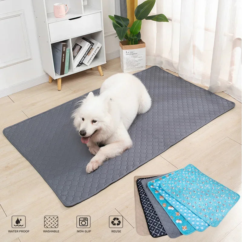 Washable Reusable Pet Pee Pad - Four-Layer Waterproof Dog Training Pad Pet Bed Urine Mat for Pet Car Seat Cover Pet Accessory