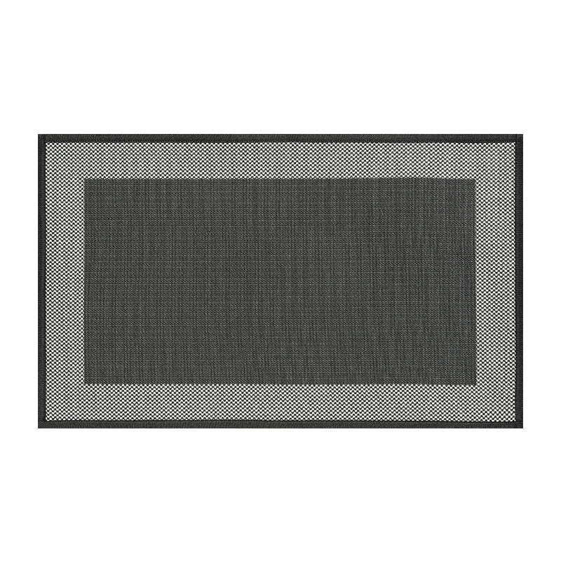 Entry Door Gold Braided Wire Foot Mat Corridor Outdoor Home Dirt Resistant Polyester Rug Rectangular Do Not Fade Carpet 