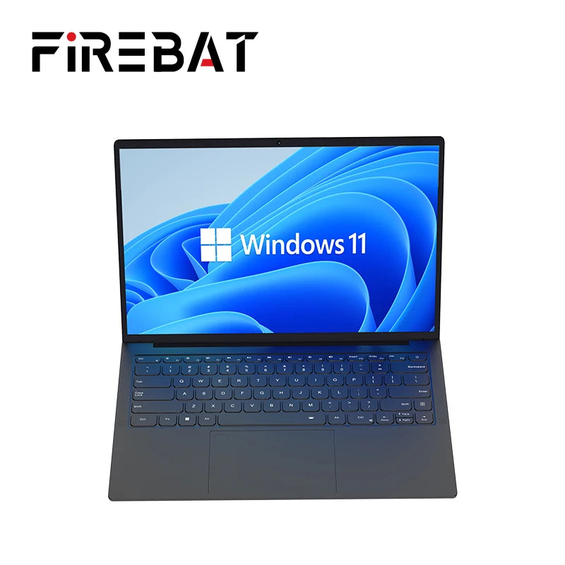 FIREBAT A16 16-Inch Ultra Slim Notebook with 100% sRGB, Intel N100/N5095, DDR4 16GB RAM, 1TB SSD, 1920x1200, Fingerprint Portable Laptop