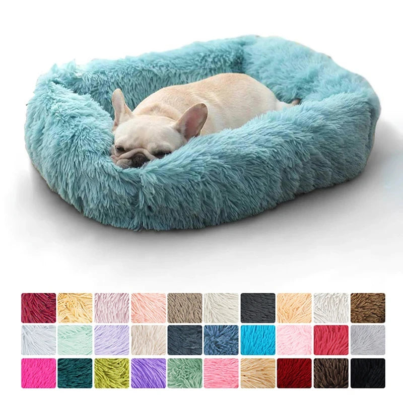 Rectangle Plush Dog Bed Winter Warm Mat Small Medium Big Pet Cat Dog Bed Kennel Puppy Sofacama Cat Cushion Pets Sofa Accessories 
