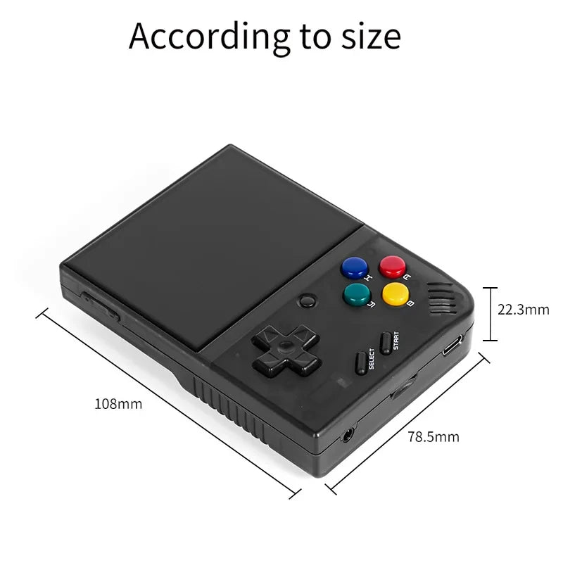 Miyoo Mini Plus V3 Retro Handheld Game Console - 3.5" IPS HD Screen, 3000mAh Battery, WiFi, 8000 Games, Linux System