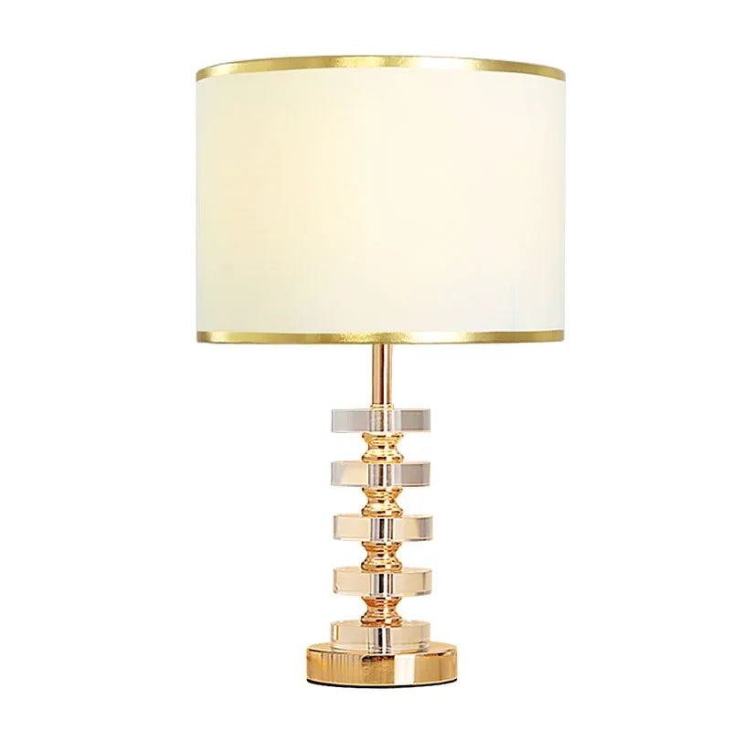 Luxury Crystal Table Lamp – Post Modern American Style for Living Room & Bedroom Bedside Decor