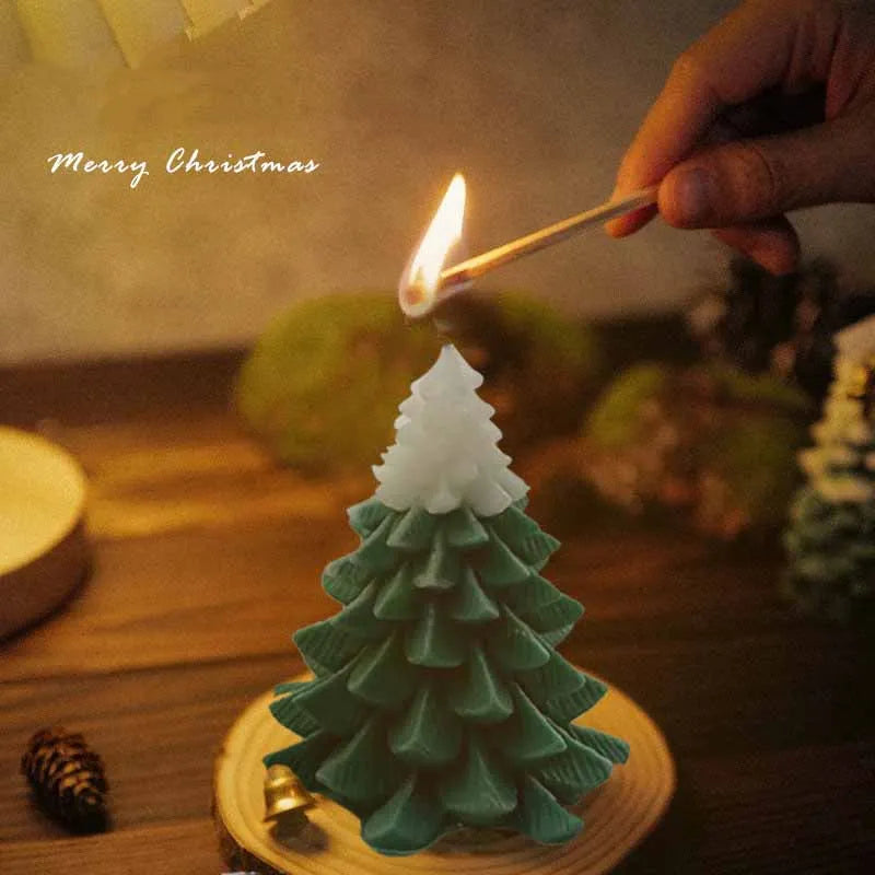 Christmas Tree Aroma Candles Ins Style Creative Home Desktop Decorations Paraffin Wax Scented Candle Christmas Day Gifts