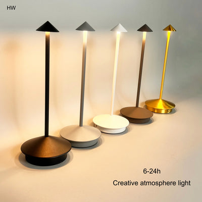 Type-C Rechargeable Table Lamp – Creative Touch LED Design for Dining, Hotel, Bar, Coffee Shop, and Home Decor 