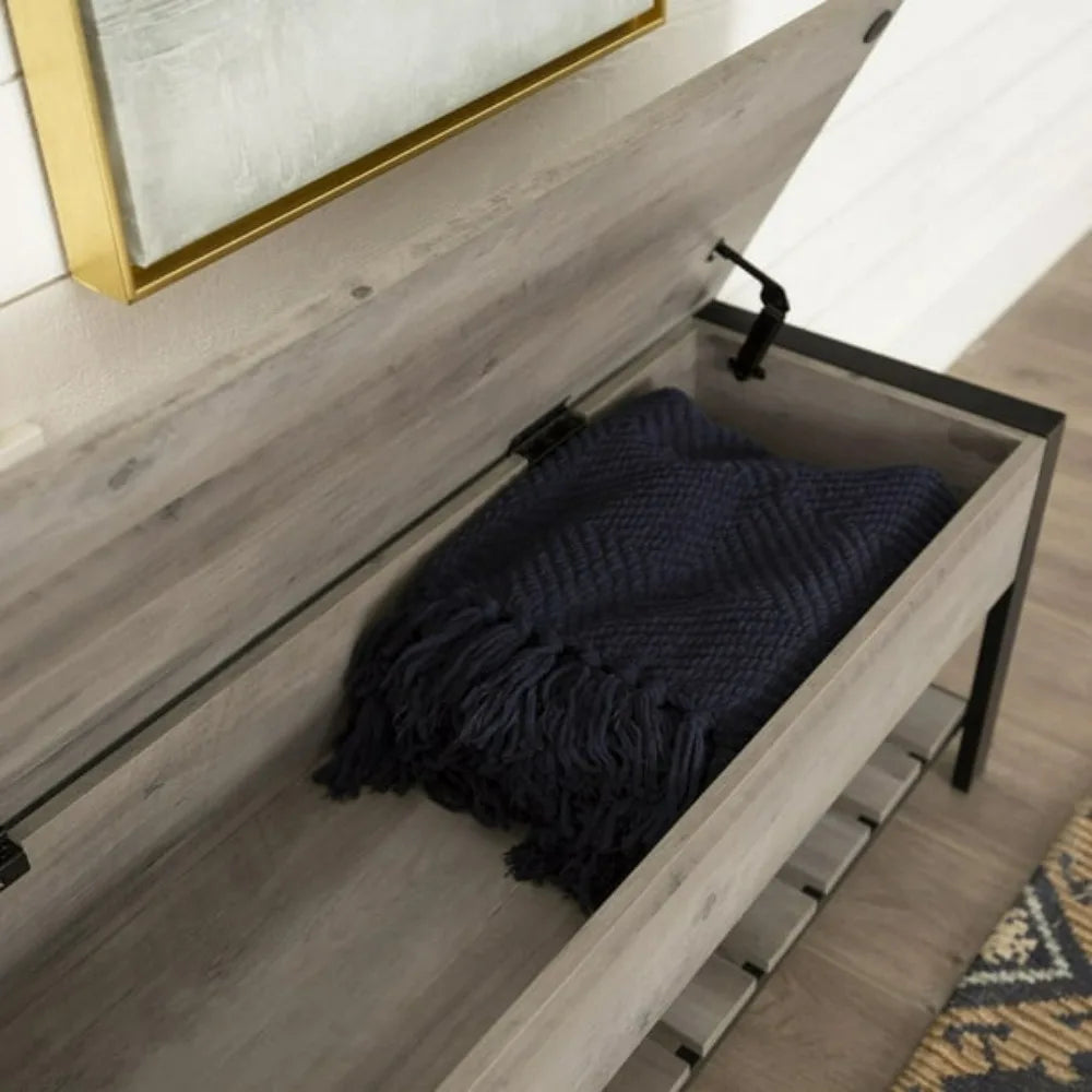 New Modern Farmhouse Storage Bench with Hidden Storage 