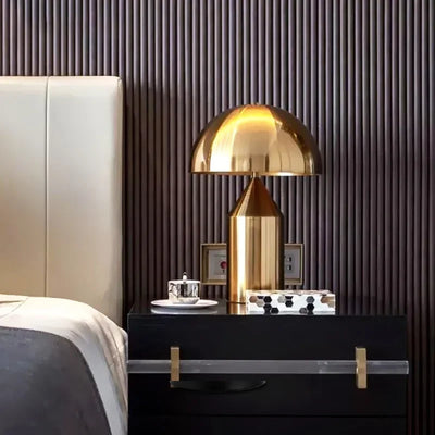 Creative Mushroom LED Table Lamp – Modern Luxury Gold Nordic Art, Eye Protection, Living Room Bedhead, High-End Decoration, Steerable 