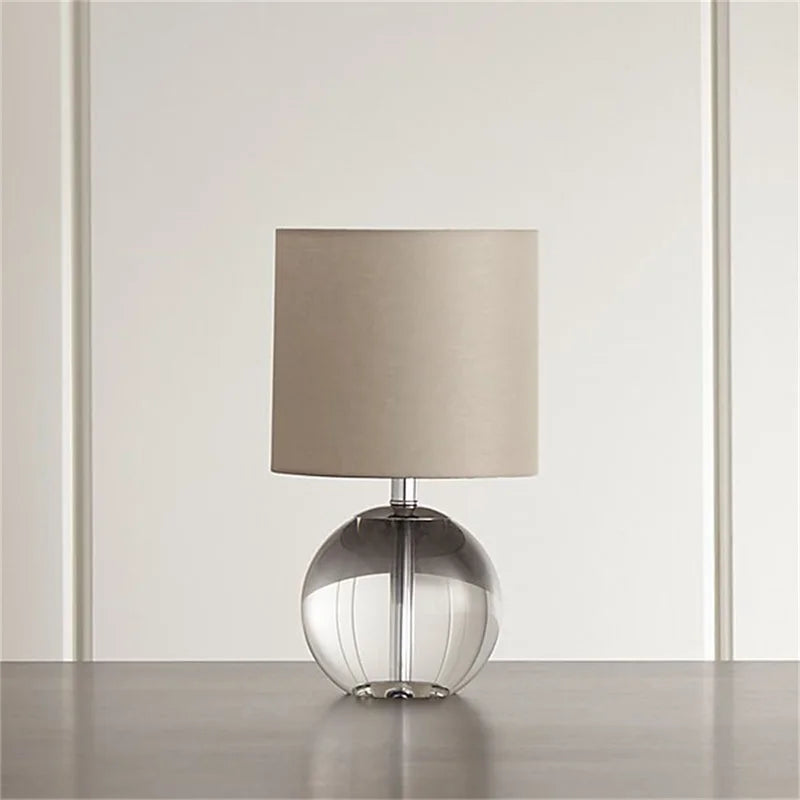 RONIN Dimmer Table Light – Contemporary Simple Desk Lamp with Round Crystal LED for Home Bedroom Decoration 