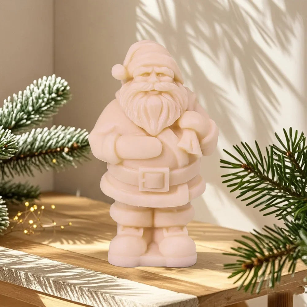 3D Santa Claus Silicone Candle Molds Table Ornament Christmas Party Decorating Supplies