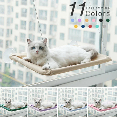20KG Pet Cat Hammock Hanging Cat Bed Bearing Comfortable Cat Sunny Window Seat Mount Kitten Climbing Frame Pet Accessories 