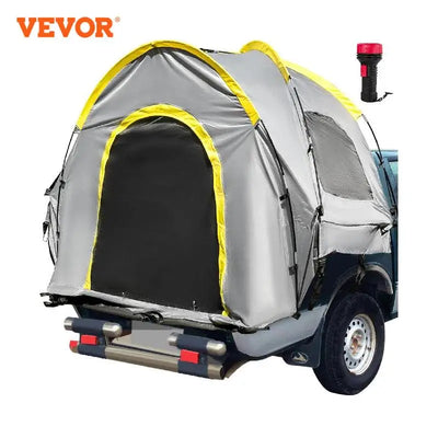 VEVOR 5-8 FT Waterproof Truck Tent – Bed Tent for Full/Mid-Size Trucks, 2-Person Sleeping Capacity, Ideal for Camping and Hiking 