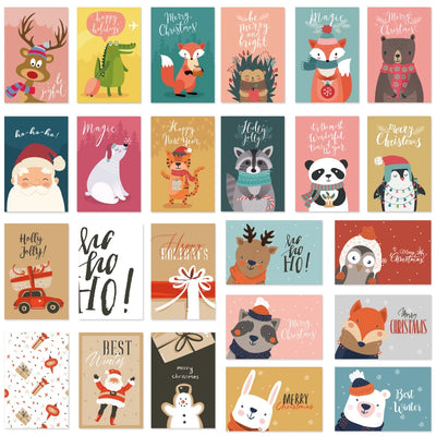6pcs/pack Christmas 30 styles card folding envelope Set creative greeting card envelope set cards and envelopes Business gifts 