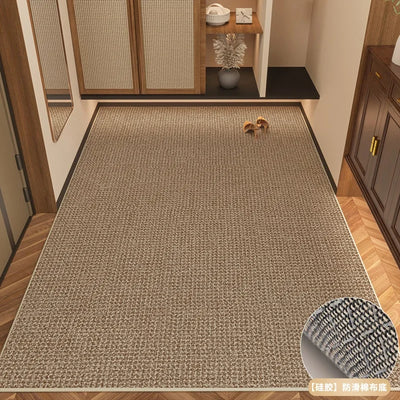 luxury Handmade Popular Simple Stitched Sisal Carpet Living Room Coffee Table Study Tea Restaurant Hemp Door Mat 