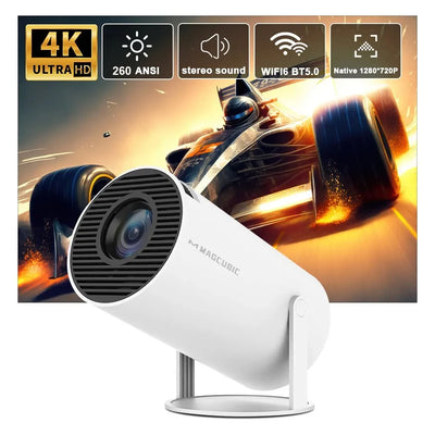 Magcubic HY300 PRO Projector – 4K, Android 11, Dual WiFi6, 260 ANSI Lumens, BT5.0, 1080P & 1280x720P Home Cinema Outdoor Projector 