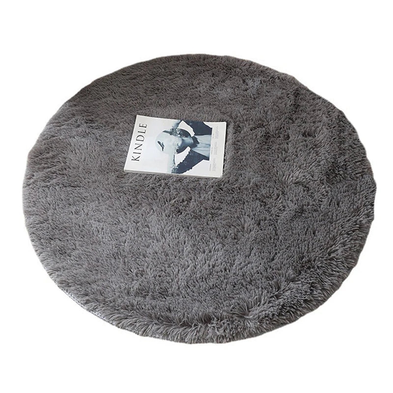 Fluffy Wool Rug Living Room Carpets Faux Fur Round Mat Kids Room Long Plush Rugs Home Bedroom Decor Shaggy Carpet 