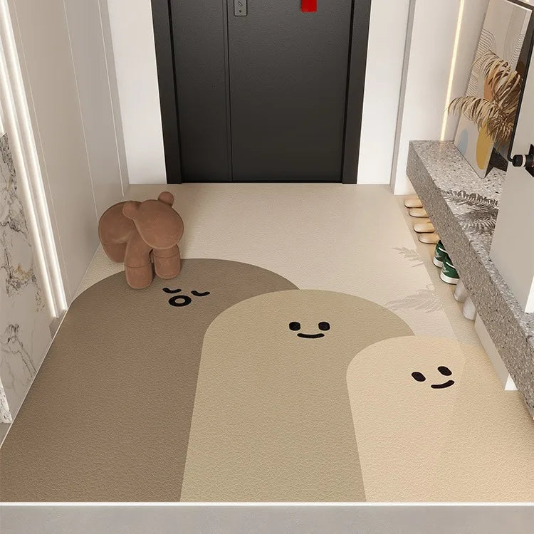 XZ2-6 Cute leather carpet entry door mat porch mat double-sided non-slip floor mat door carpet