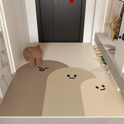 XZ2-6 Cute leather carpet entry door mat porch mat double-sided non-slip floor mat door carpet 